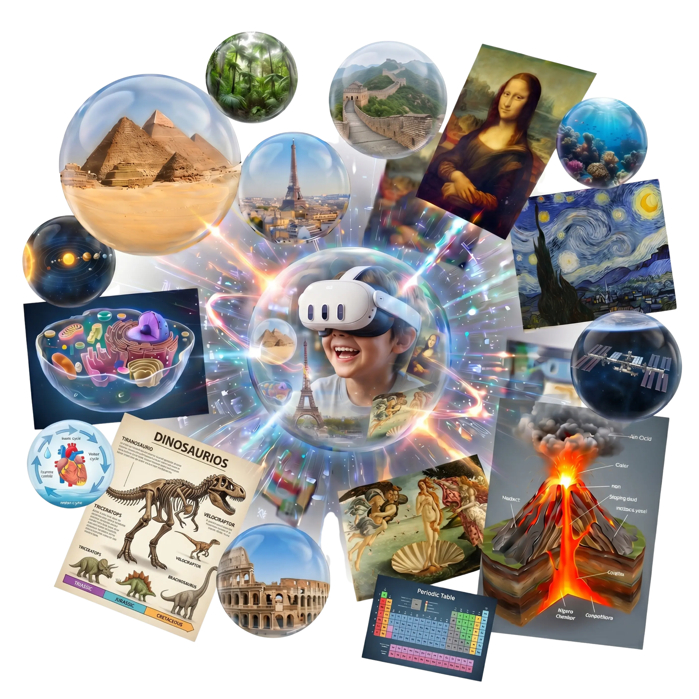 Recursos educativos disponibles en el entorno XR de PIXLAB